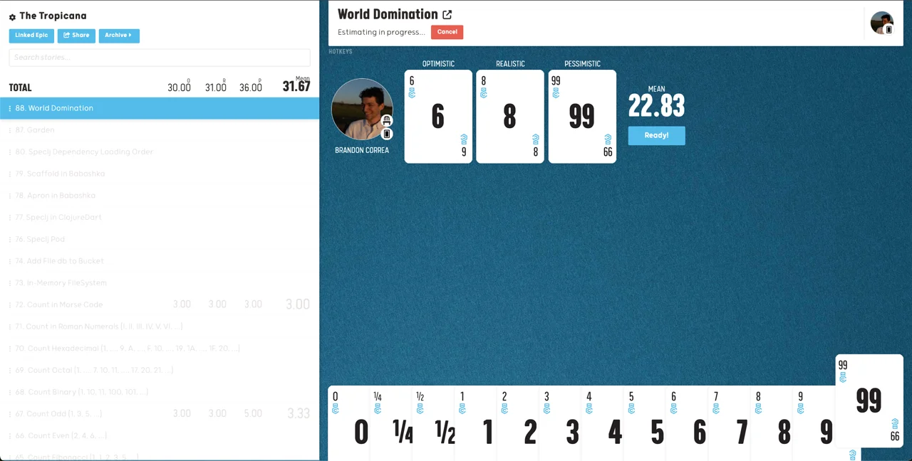 Poker Estimation