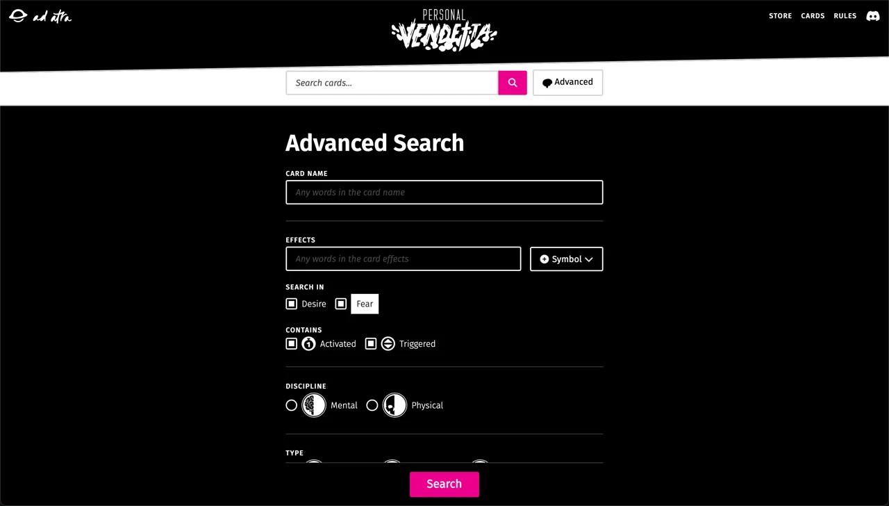 Ad Atra Advanced Search